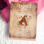 Schönes Pferd Rustikales Land Erstgeburt Einladung