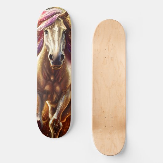 Schönes Pferd Skateboard (Vorderseite)