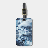 Schönes Pferd Team Winter Driving Foto Horizontal Gepäckanhänger (Vorderseite vertikal)