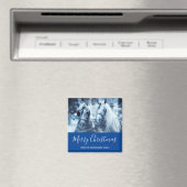 Schönes Pferd Team Winter Foto Weihnachten Magnet (In Situ (Geschirrspüler))