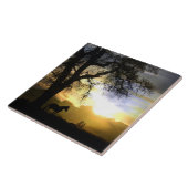 Schönes Pferd und Eiche Kunst, Dichtung und Musik Fliese (Seite)