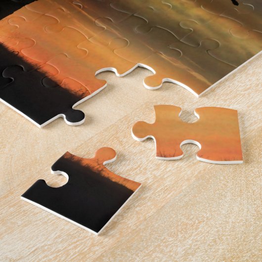 Schönes Pferd und Eichenbaum Puzzle (Seite)