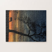 Schönes Pferd und Eichenbaum Puzzle (Horizontal)