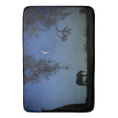 Schönes Pferd- und Mondbad Badematte (Vorderseite Vertikal)