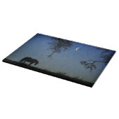 Schönes Pferd- und Mondschneidbrett Schneidebrett (Ecke)