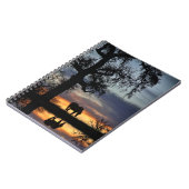 Schönes Pferd und Wasser im Sonnenuntergang Notizblock (Linke Seite)