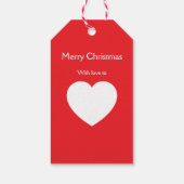 Schönes Pferd Weihnachts-Geschenkanhänger Geschenkanhänger (Rückseite)