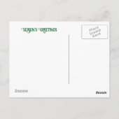 Schönes Pferd Weihnachtsgrüße Postkarte (Rückseite)