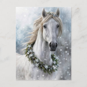 Schönes Pferd Weihnachtsgrüße Postkarte