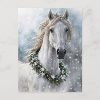 Schönes Pferd Weihnachtsgrüße Postkarte