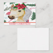 Schönes Pferd zu Weihnachten Mitteilungskarte (Vorne/Hinten)