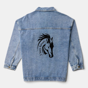 Schönes Pferdedesign Denim Jacket Jeansjacke