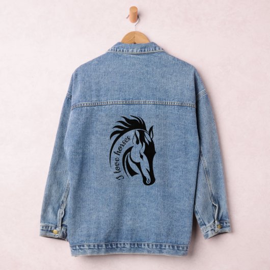 Schönes Pferdedesign Denim Jacket Jeansjacke (Hangar)
