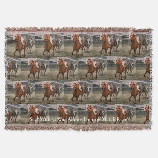 Schönes Pferderennen Match Race Decke (Vorderseite)