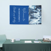 Schönes Pferdeteam Winterfahrt Foto Party Banner (Messeveranstaltung)