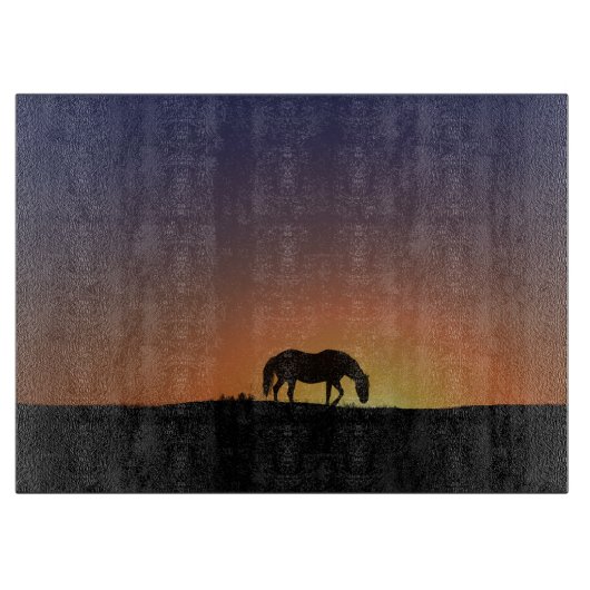 Schönes Pferdezuchtbrett Schneidebrett (Vorderseite)