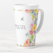 Schönes pfirsichrosa Gelbe Farbe Blüte Milchtasse (Rechte Ecke)