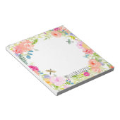 Schönes pfirsichrosa Gelbe Farbe Blüte Notizblock (angewinkelt)