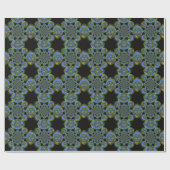 Schönes phantastisch-blaues Gelb Geschenkpapier (Flach)