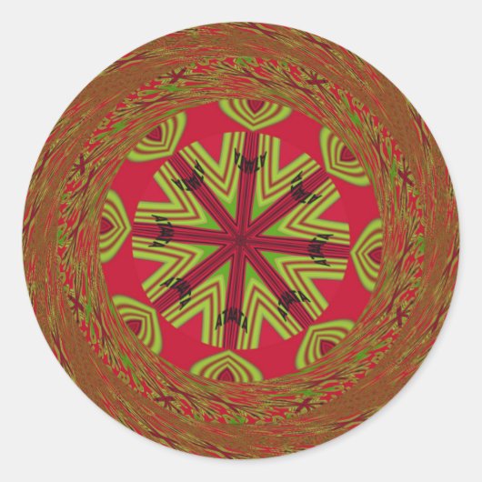 Schönes Phantastisches Afrika kann traditionelles Runder Aufkleber (Vorderseite)