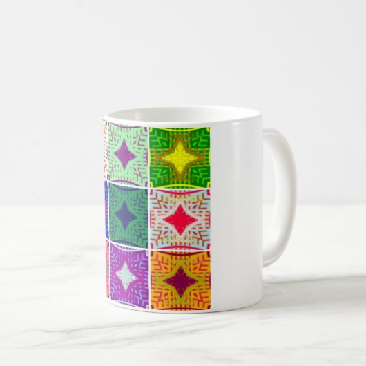 Schönes Phantastisches afrikanisches Druckmuster Kaffeetasse (VorderseiteRechts)