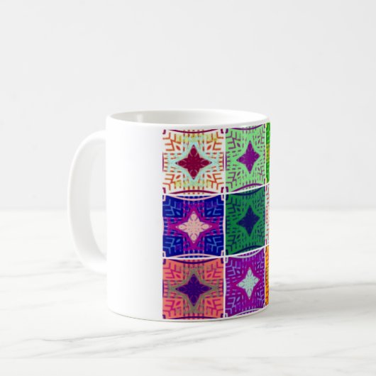 Schönes Phantastisches afrikanisches Druckmuster Kaffeetasse (Vorderseite Links)