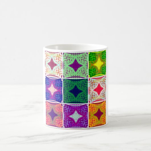 Schönes Phantastisches afrikanisches Druckmuster Kaffeetasse (Mittel)