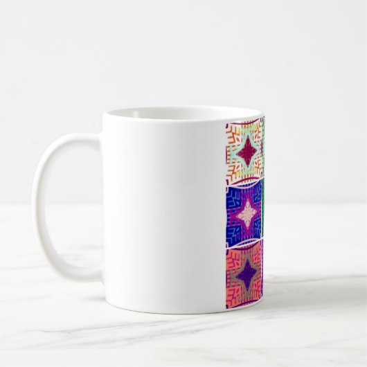 Schönes Phantastisches afrikanisches Druckmuster Kaffeetasse (Links)