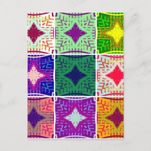 Schönes Phantastisches afrikanisches Druckmuster Postkarte (Vorderseite)