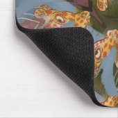 Schönes phantastisches afrikanisches Giraffenmuste Mousepad (Ecke)