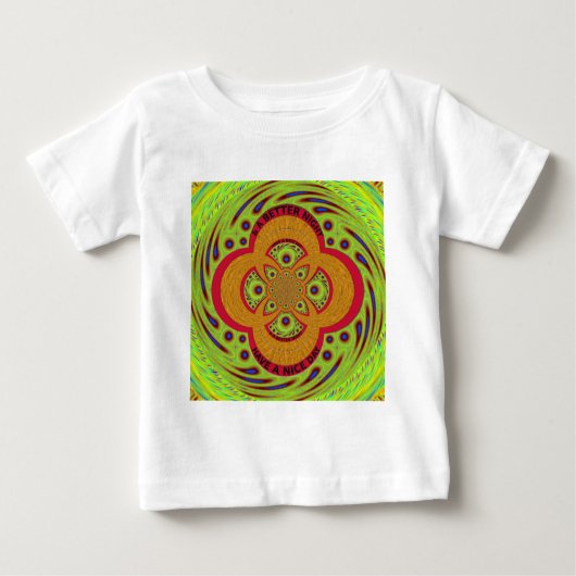 Schönes phantastisches afrikanisches Mandala-Muste Baby T-shirt (Vorderseite)