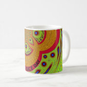 Schönes phantastisches afrikanisches Mandala-Muste Kaffeetasse (VorderseiteRechts)