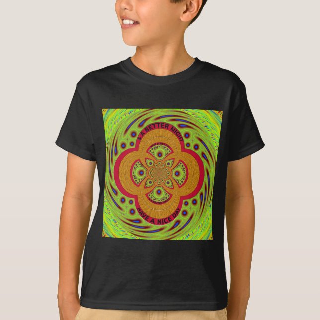 Schönes phantastisches afrikanisches Mandala-Muste T-Shirt (Vorderseite)