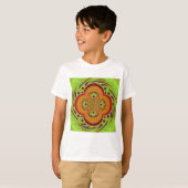 Schönes phantastisches afrikanisches Mandala-Muste T-Shirt (Vorne ganz)