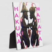 Schönes Phantastisches Afrikanisches Paar: Eine ro Fotoplatte (Seite)