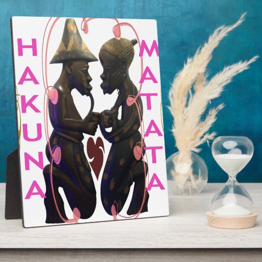 Schönes Phantastisches Afrikanisches Paar: Eine ro Fotoplatte (Seite)