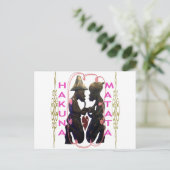 Schönes Phantastisches Afrikanisches Paar: Eine ro Postkarte (Stehend Vorderseite)