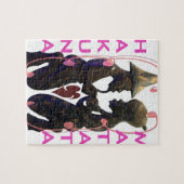 Schönes Phantastisches Afrikanisches Paar: Eine ro Puzzle (Horizontal)