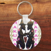 Schönes Phantastisches Afrikanisches Paar: Eine ro Schlüsselanhänger (Vorderseite)