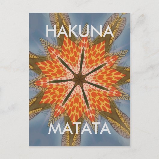 Schönes Phantastisches afrikanisches Star Print De Postkarte (Vorderseite)