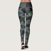 Schönes Phantastisches Ash Green Aurora Kaleidosko Leggings (Rückseite)