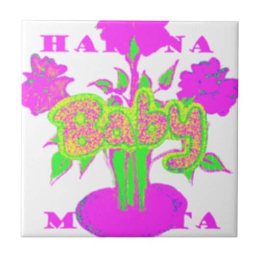 Schönes Phantastisches Baby Pink Inspiration Blume Fliese (Vorderseite)