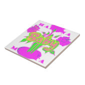 Schönes Phantastisches Baby Pink Inspiration Blume Fliese (Seite)