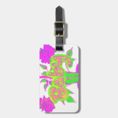Schönes Phantastisches Baby Pink Inspiration Blume Gepäckanhänger (Vorderseite vertikal)