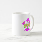 Schönes Phantastisches Baby Pink Inspiration Blume Kaffeetasse (VorderseiteRechts)