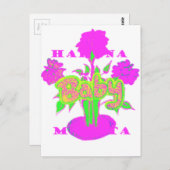 Schönes Phantastisches Baby Pink Inspiration Blume Postkarte (Vorne/Hinten)