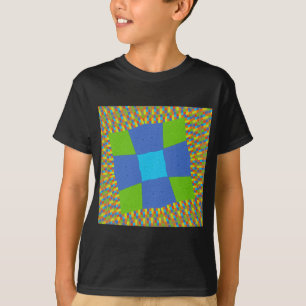 Schönes Phantastisches blaues Cyan Kunstdruckdesig T-Shirt