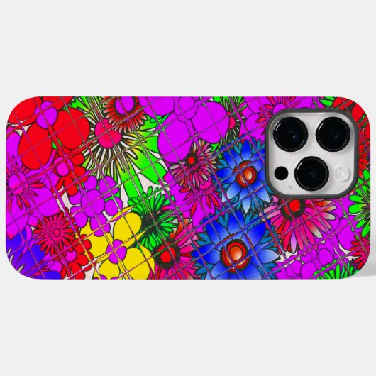 Schönes Phantastisches Blumenmuster Case-Mate iPhone Hülle (Rückseite (Horizontal))