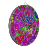 Schönes Phantastisches Blumenmuster Dartscheibe (Vorderseite Links)