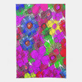 Schönes Phantastisches Blumenmuster Handtuch (Vertikal)